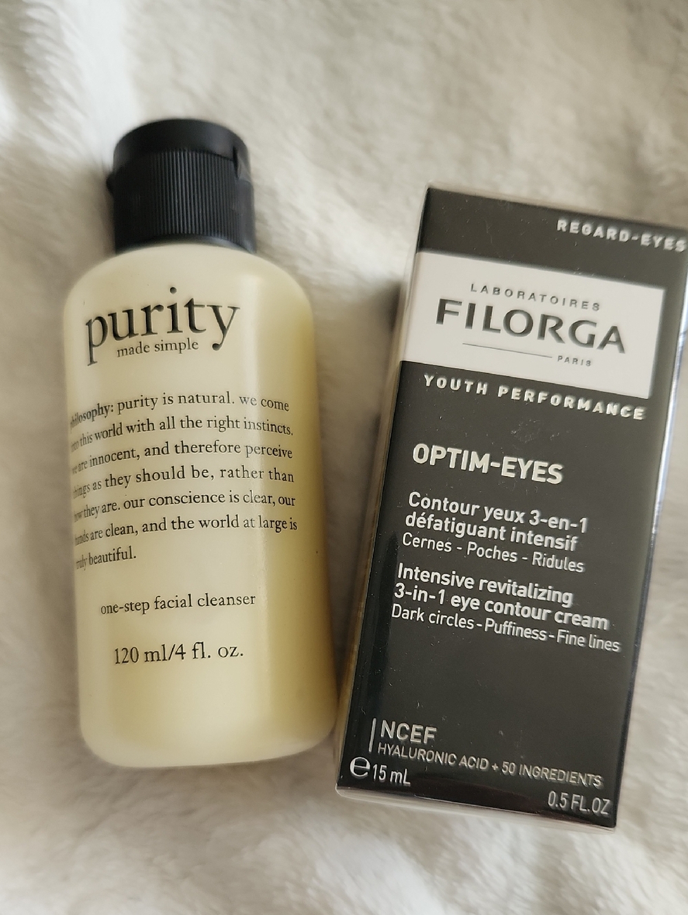 Philosophy Purity One-Step Facial Cleanser + Filorga Optim-Eyes Cream